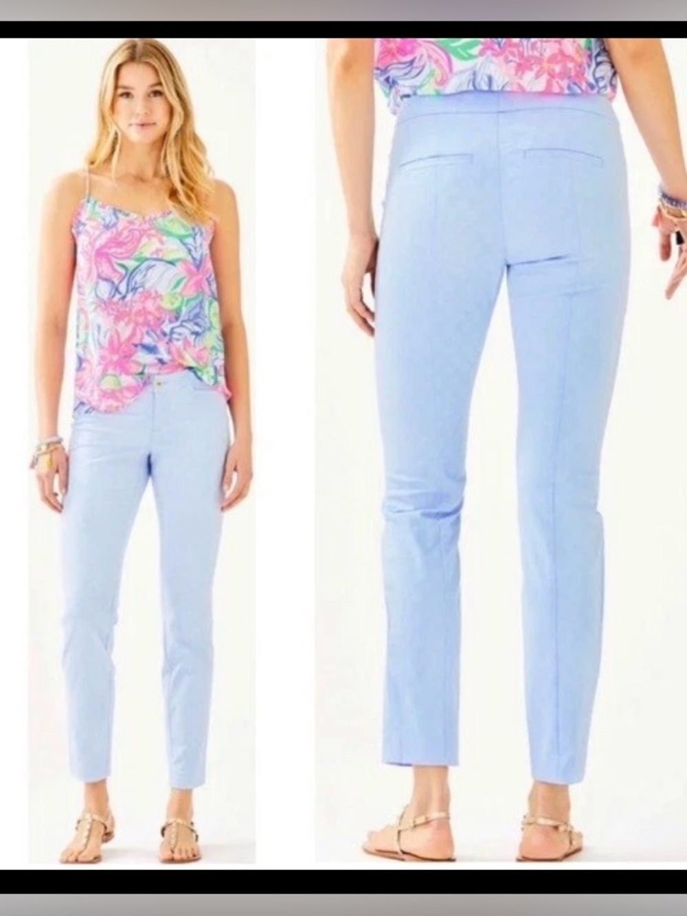 Lilly Pulitzer Light Blue Slim Ankle Pants